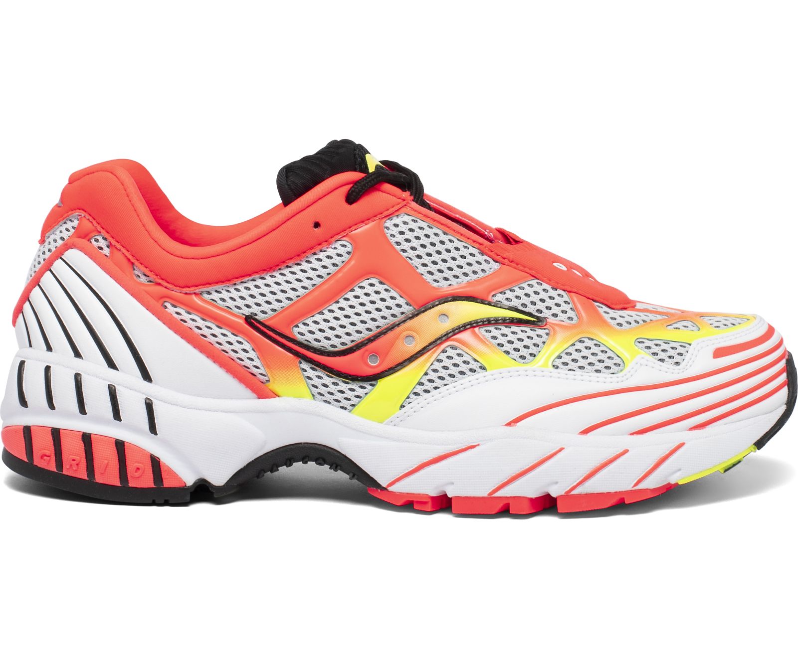 Saucony Grid Web Women\'s Originals White / Red / Yellow | Canada 006YXFU